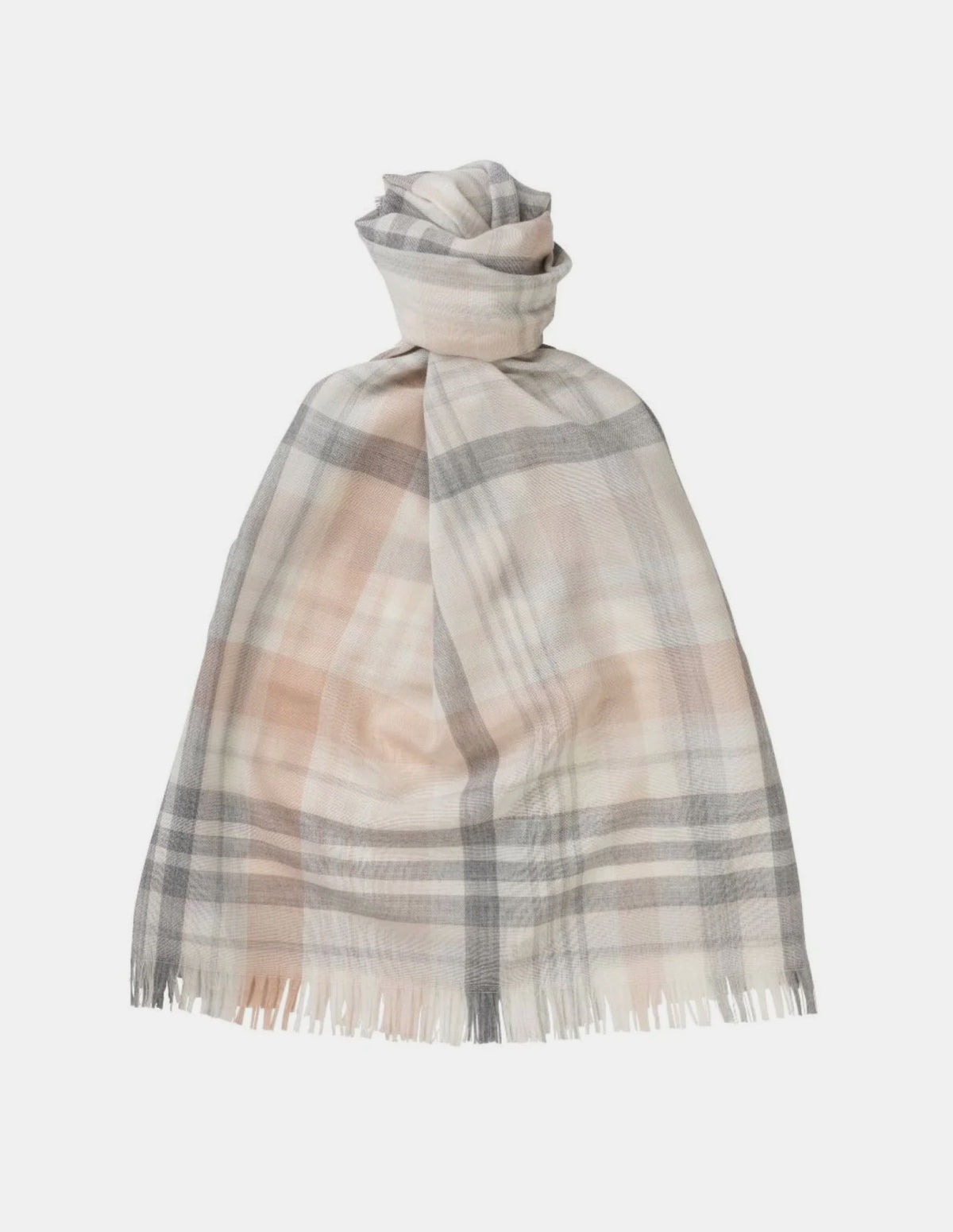 Lightweight Merino Madras Scarf